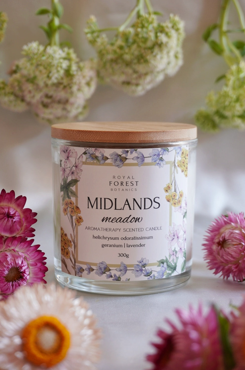 Midlands Meadow Glass Candle