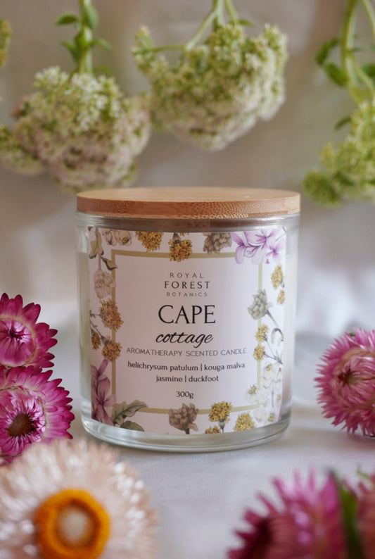 Cape Cottage Glass Candle