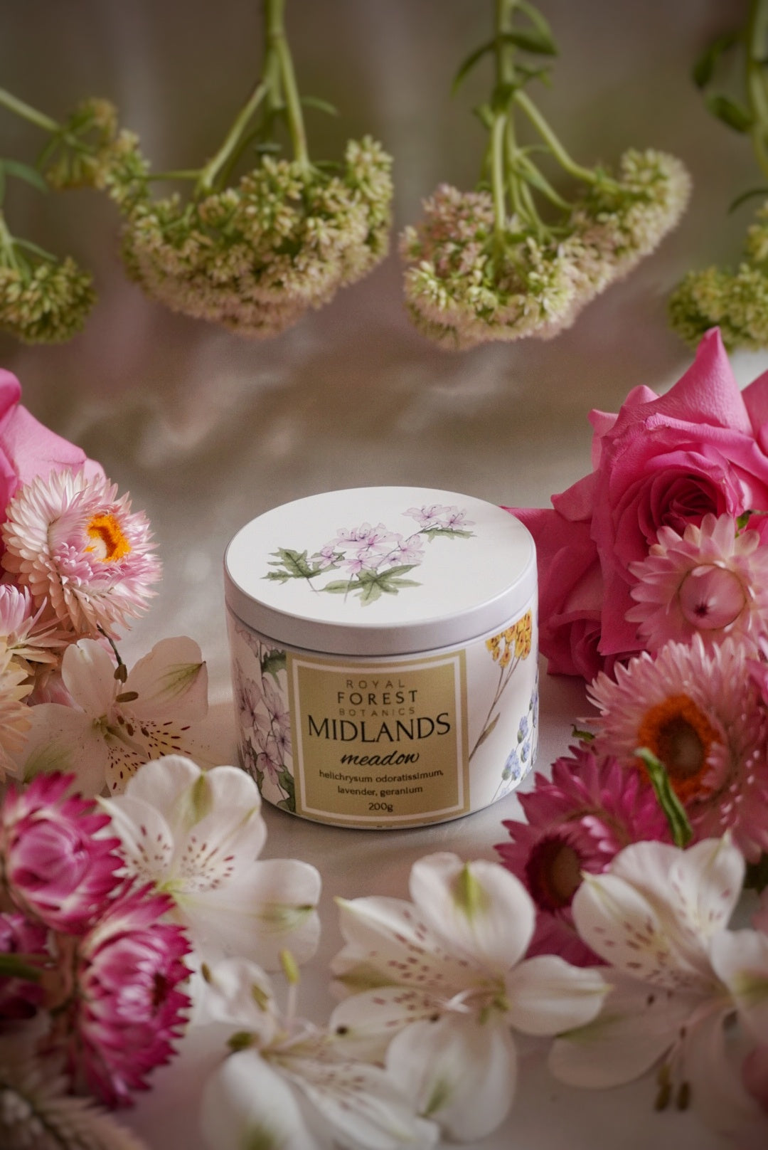 Midlands Meadow Tin Candle