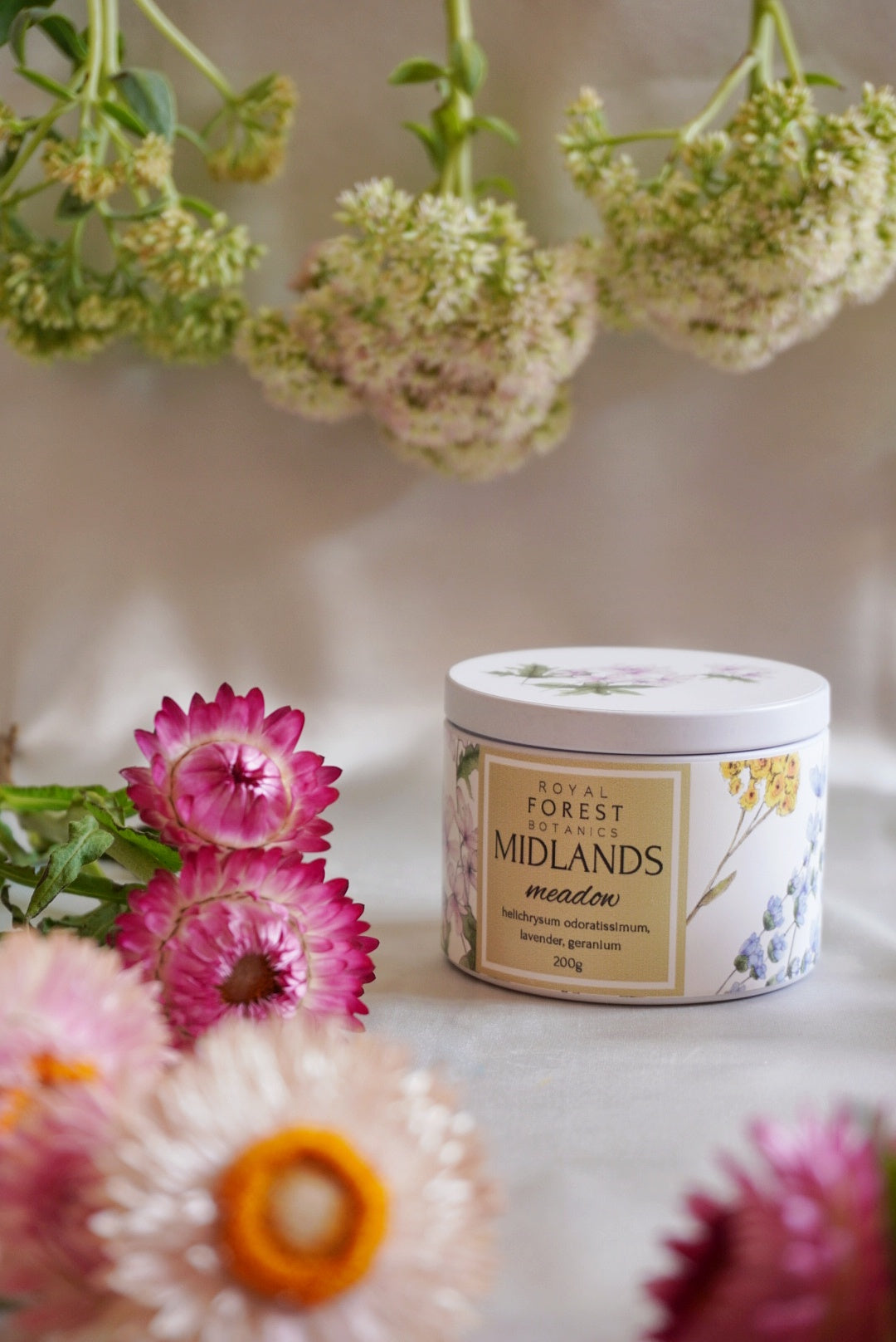 Midlands Meadow Tin Candle