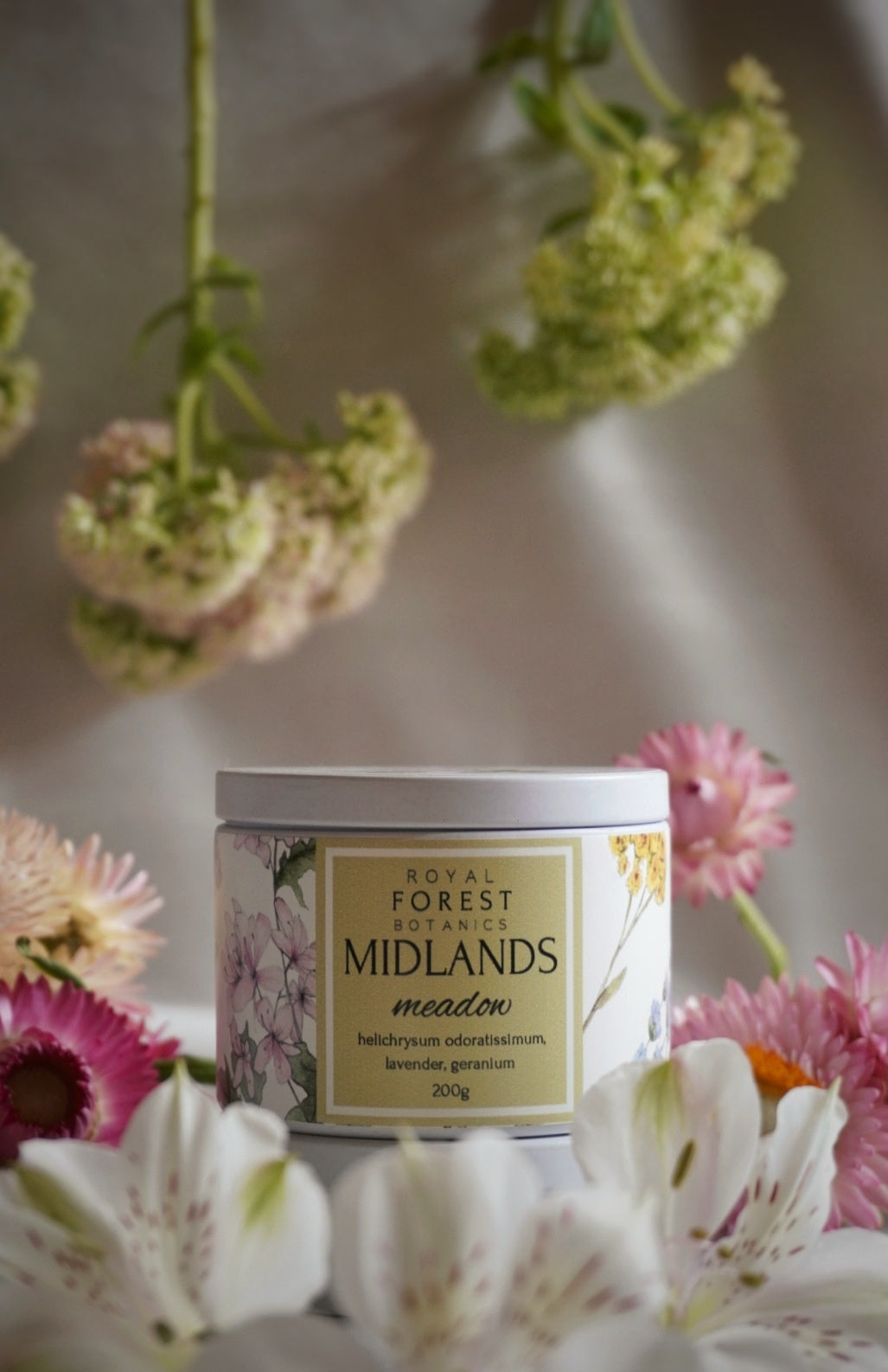 Midlands Meadow Tin Candle