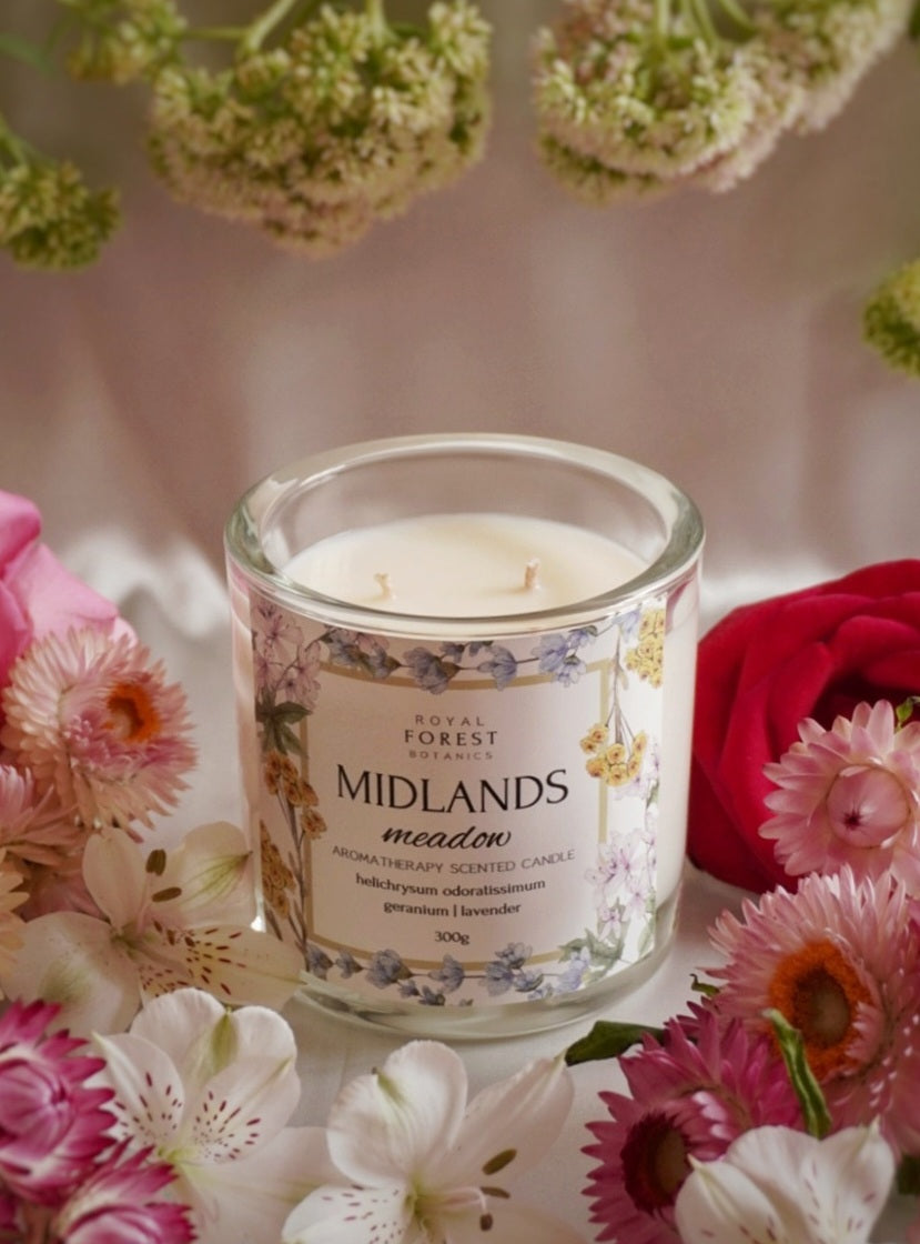 Midlands Meadow Glass Candle